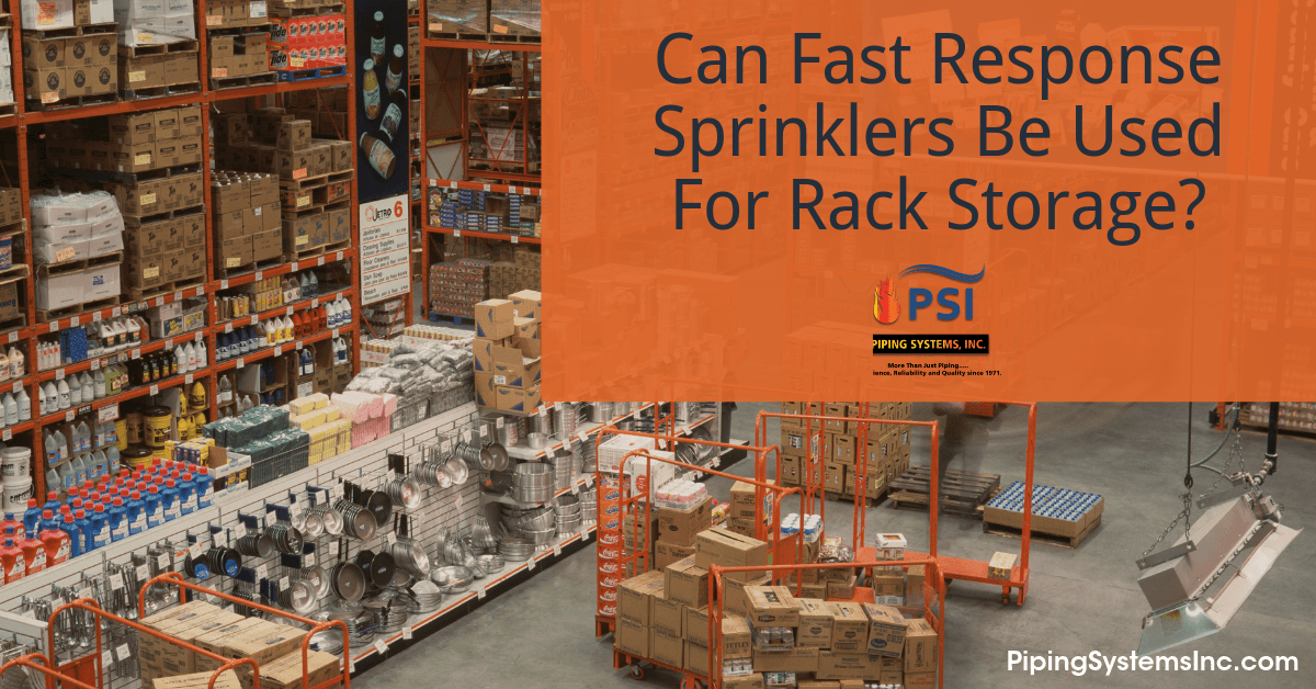 Can ESFR Early Suppression, Fast Response Sprinklers Be Used For Rack Storage With Solid Shelving?